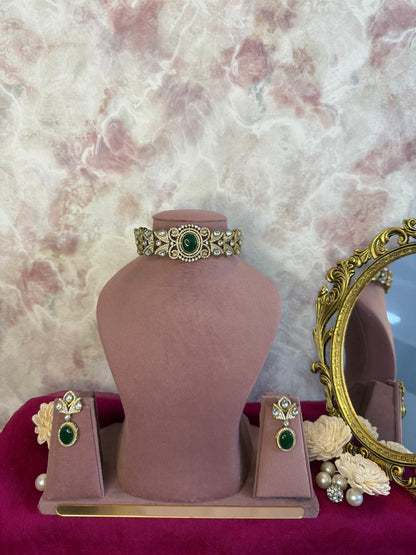 Rivayat Choker Set - Green