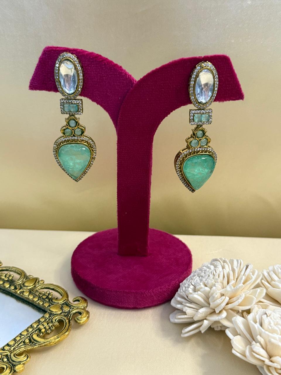 Serah drop danglers - Mint