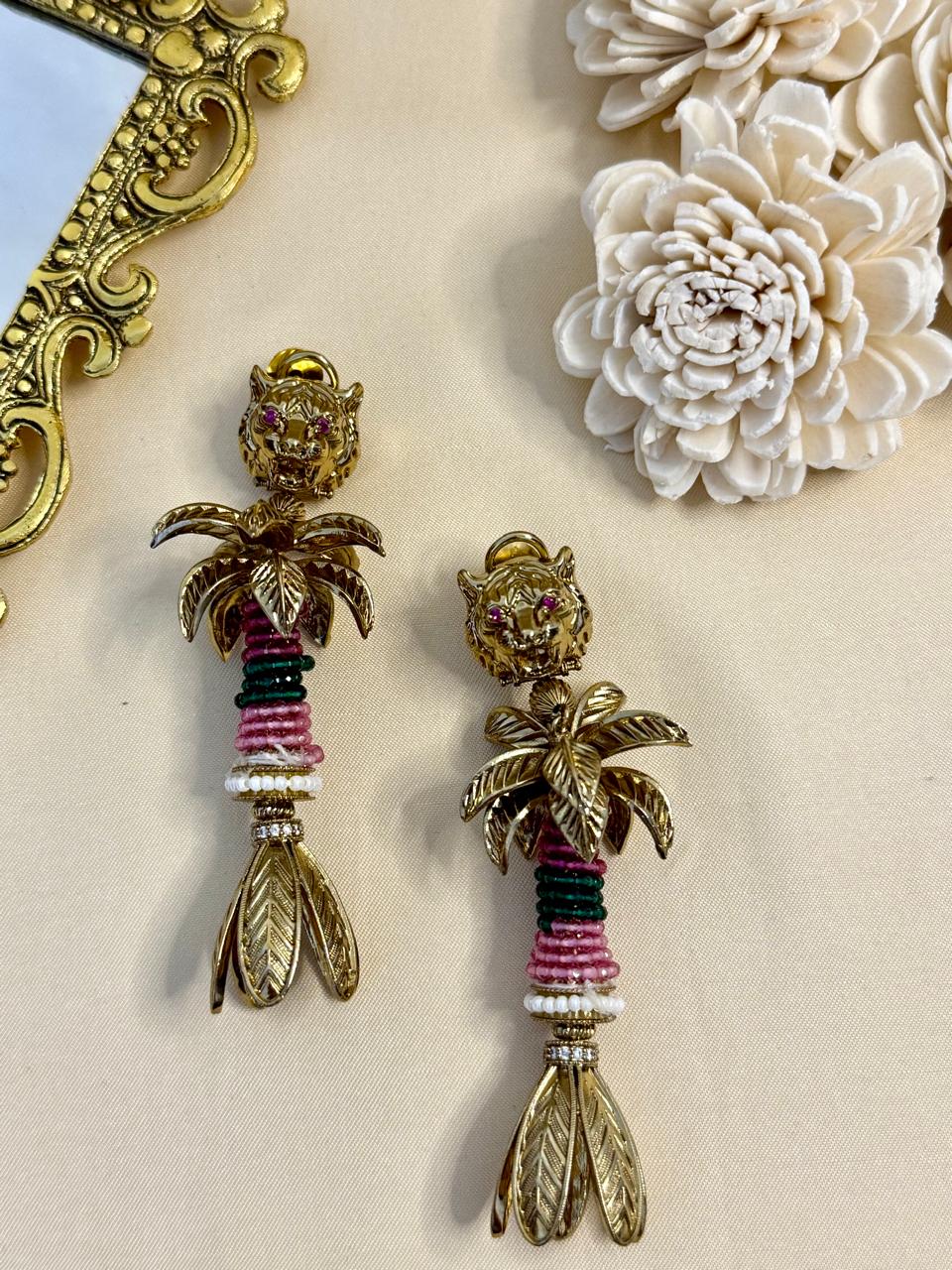 Boho baagh danglers - Multi color