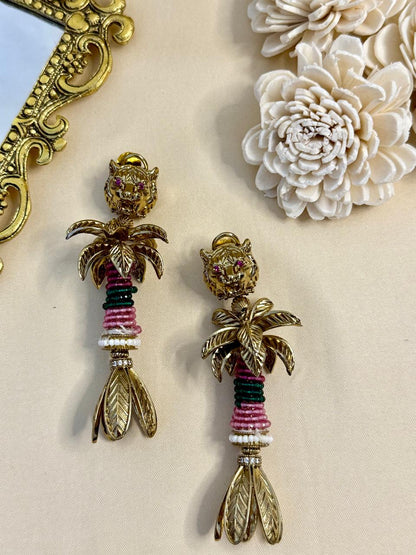Boho baagh danglers - Multi color