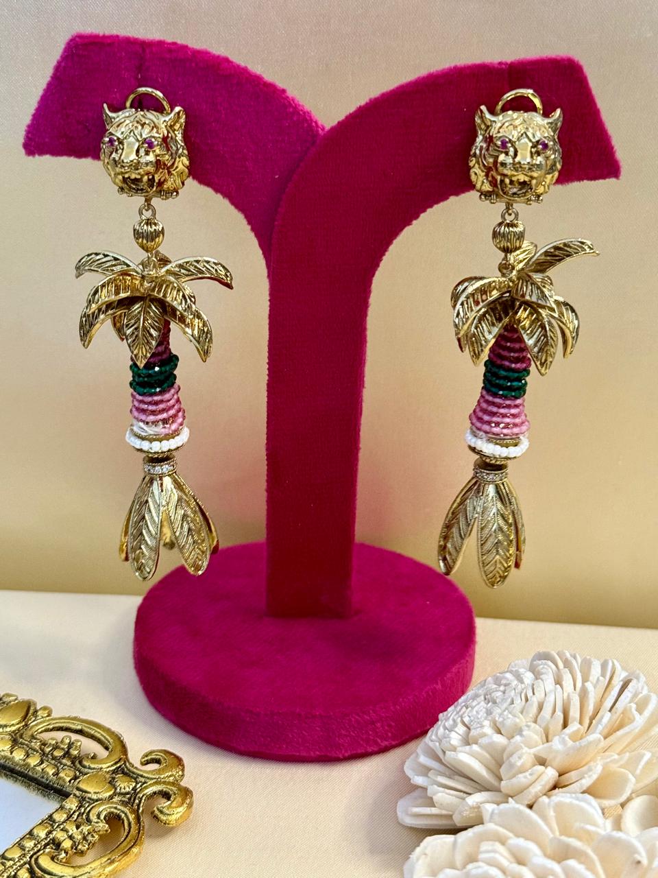 Boho baagh danglers - Multi color