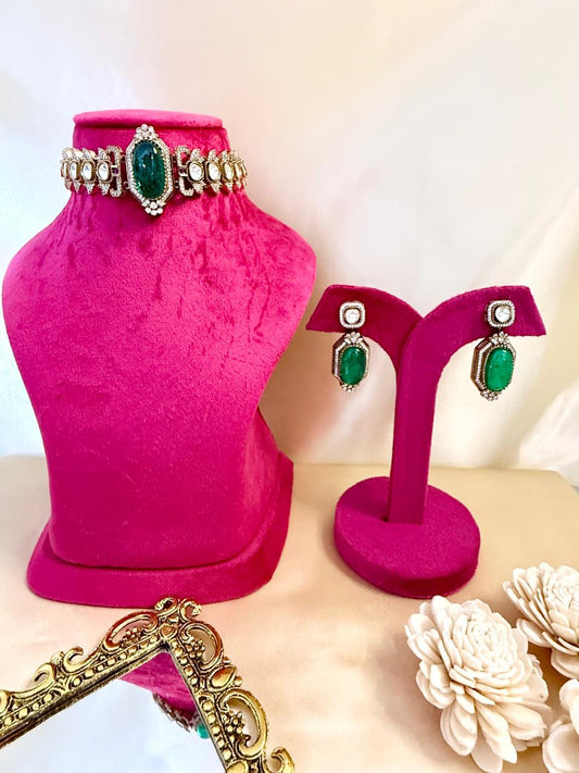 Anvika Choker Set - Green