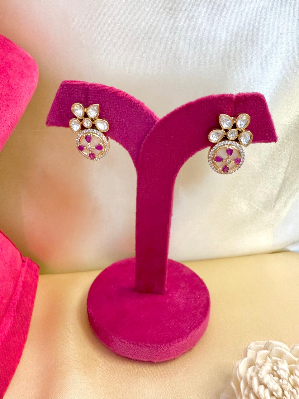 Anaisha Necklace Set - Magenta