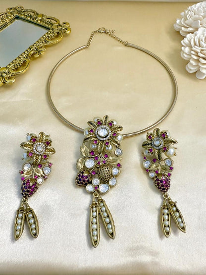 Ilisha Hasli Set - Magenta