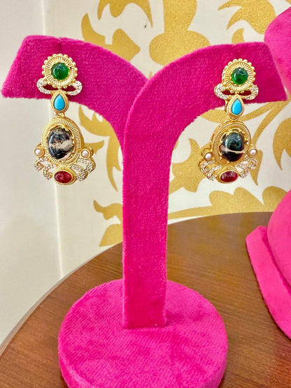 Zareen Necklace Set - Multicolor