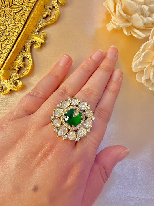 Rumi stone ring - Green