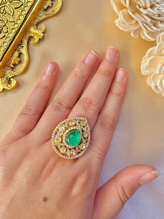 Mira stone ring - Green