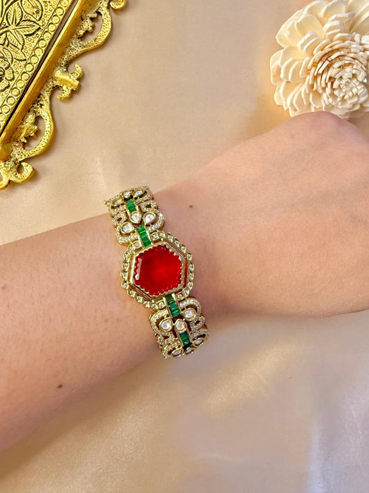 Nilaya stone bracelet - Ruby & Green
