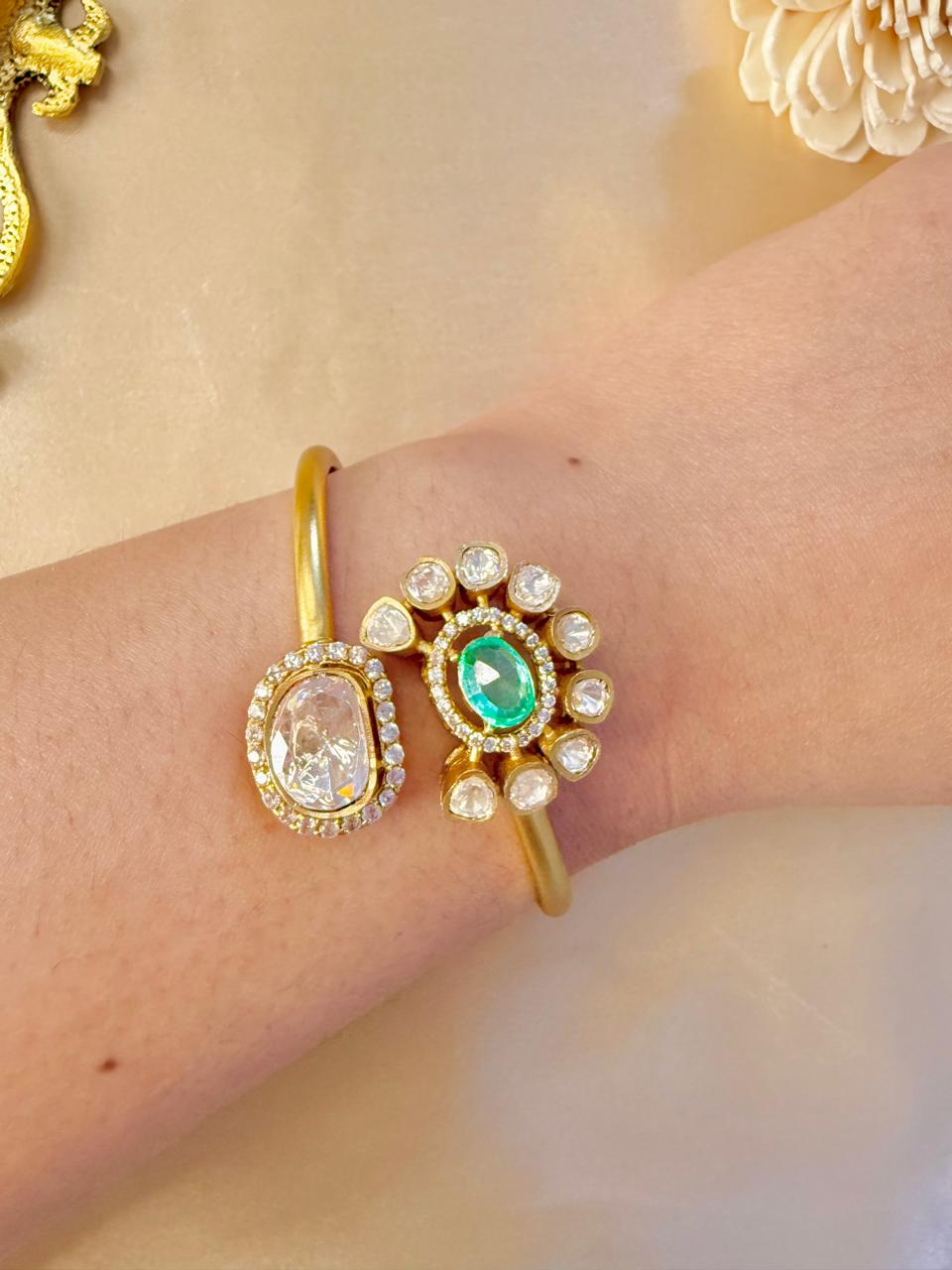 Simran studded bracelet - Mint