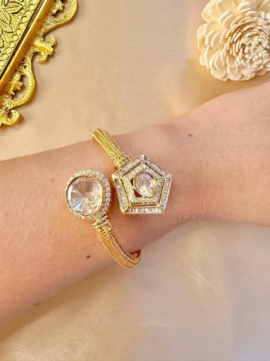 Kashish studded bracelet - White