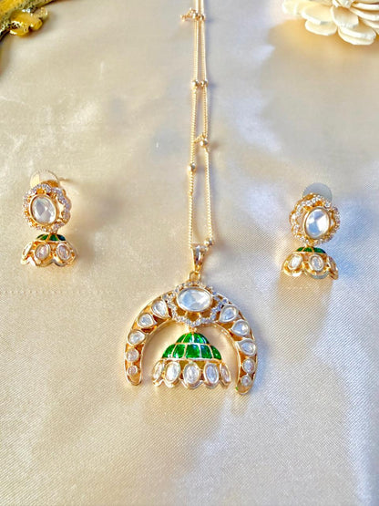 Kia pendant set - Green
