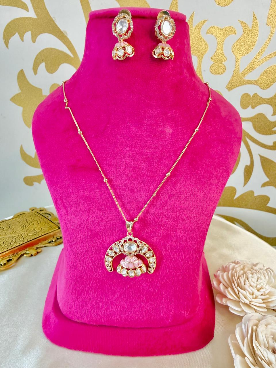 Kia pendant set - Pink