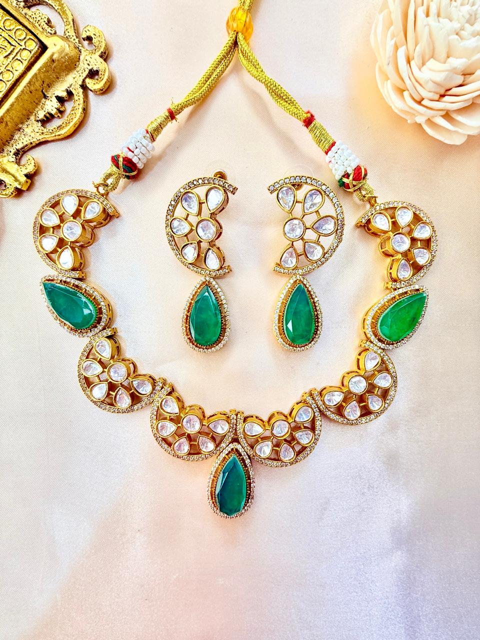 Sheeba Stone Necklace - Green