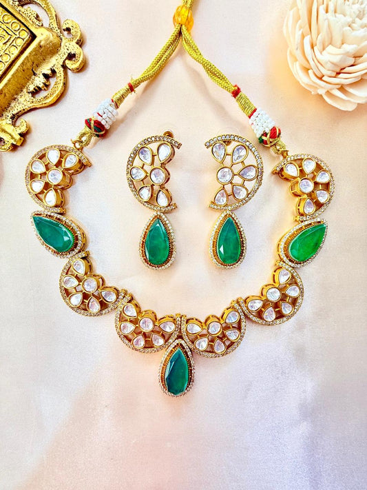 Sheeba Stone Necklace - Green