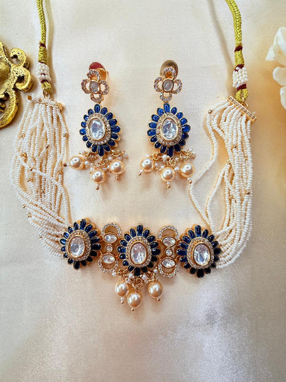 Riyasa Choker set - Blue