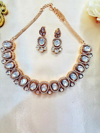 Anika necklace set - White