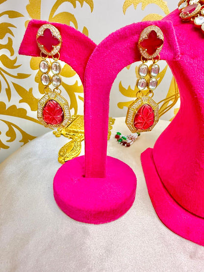 Kaveri choker set - Ruby