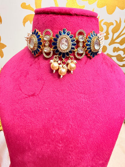 Riyasa Choker set - Blue
