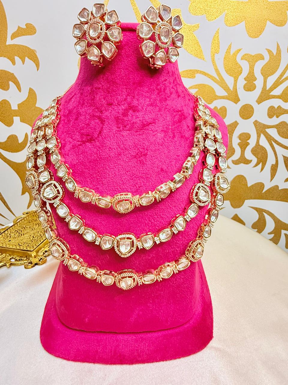 Rida necklace set - White