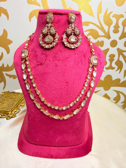 Devina necklace set - Ruby