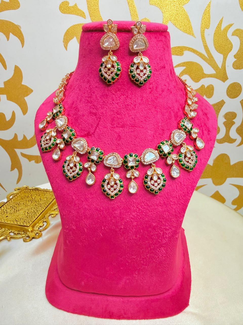 Alekha necklace set - Green