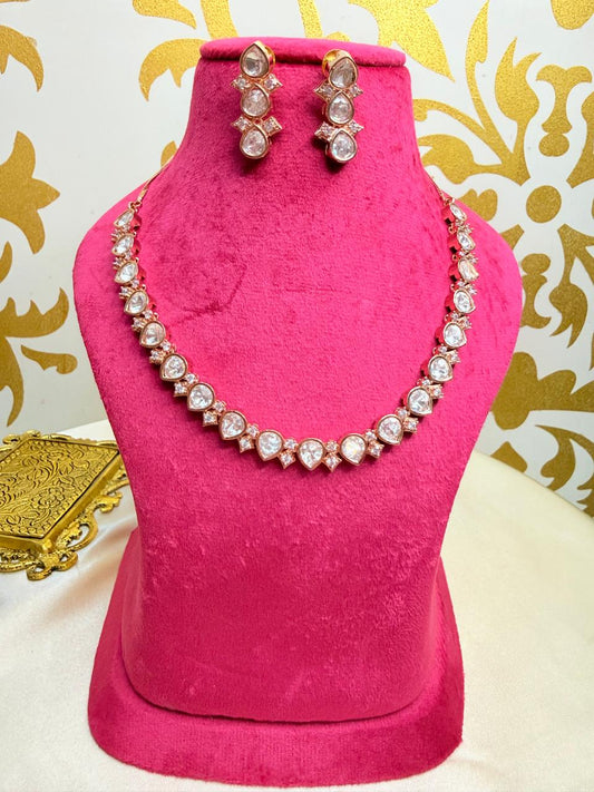 Lina necklace set - White