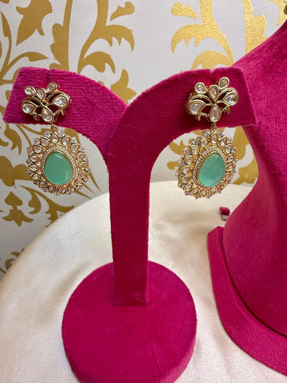 Nayana choker set - Mint