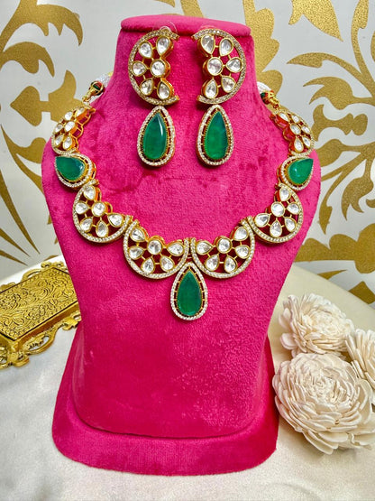 Sheeba Stone Necklace - Green
