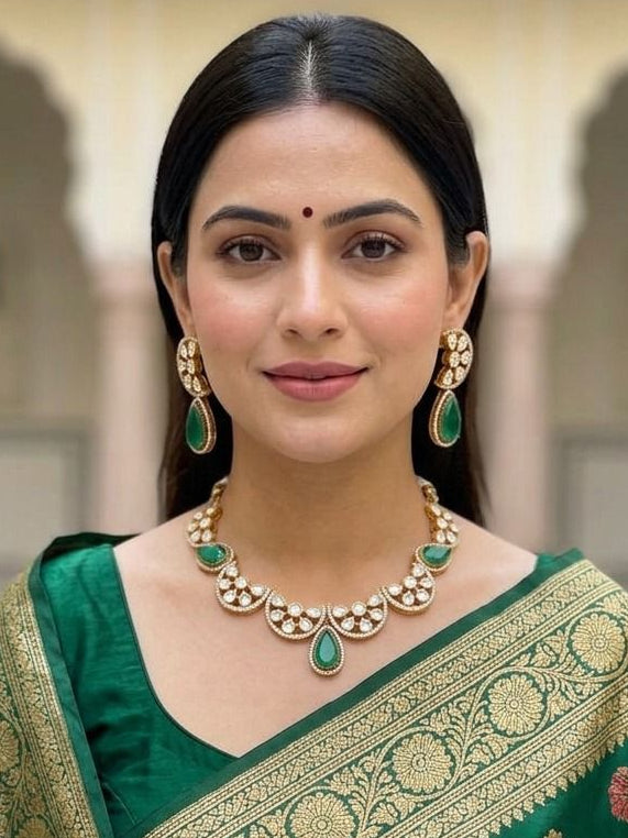 Sheeba Stone Necklace - Green