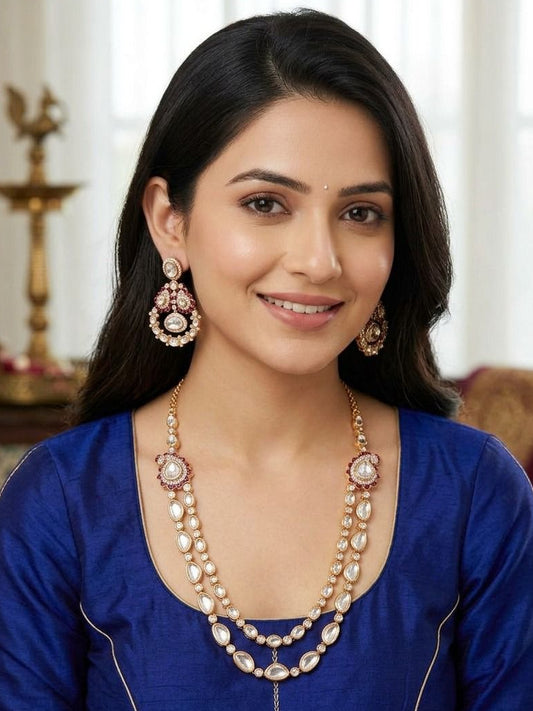 Devina necklace set - Ruby