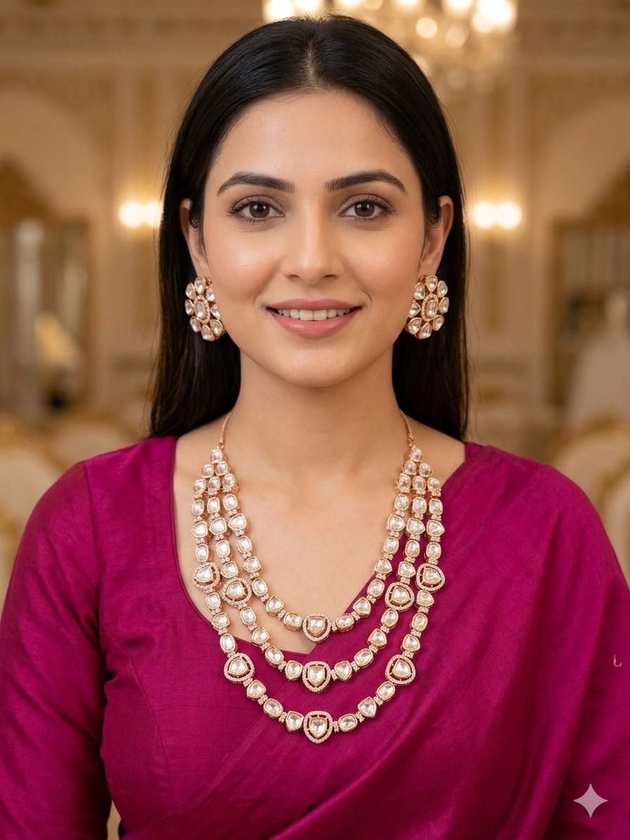 Rida necklace set - White