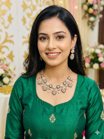 Alekha necklace set - Green