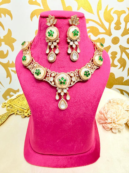 Adamya necklace set - Green