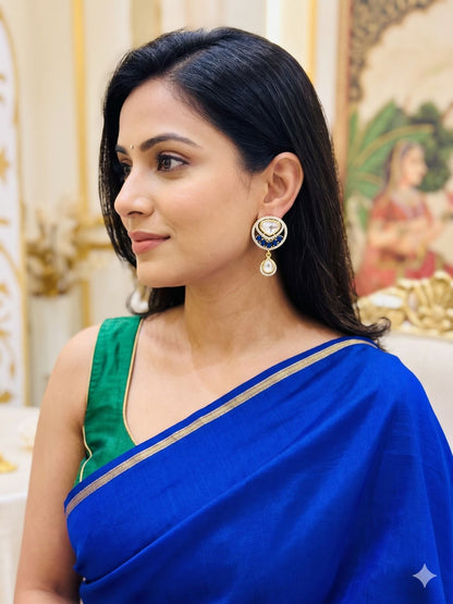 Sheza drop studs - Blue
