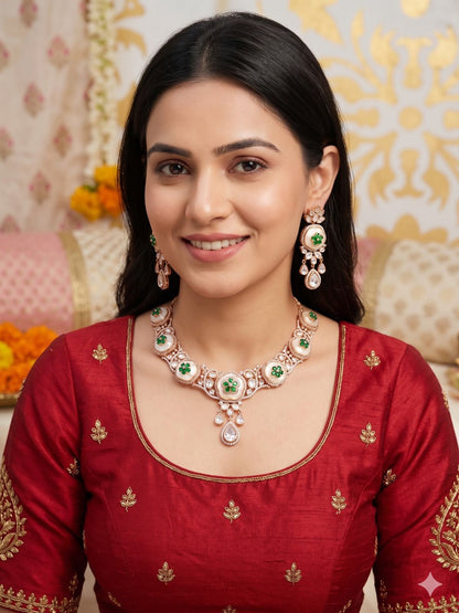 Adamya necklace set - Green