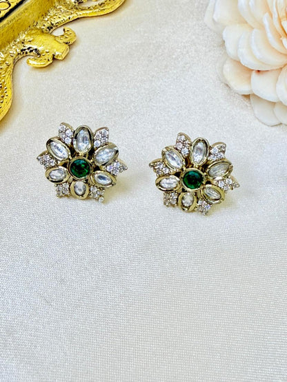 Vini stone studs - Green