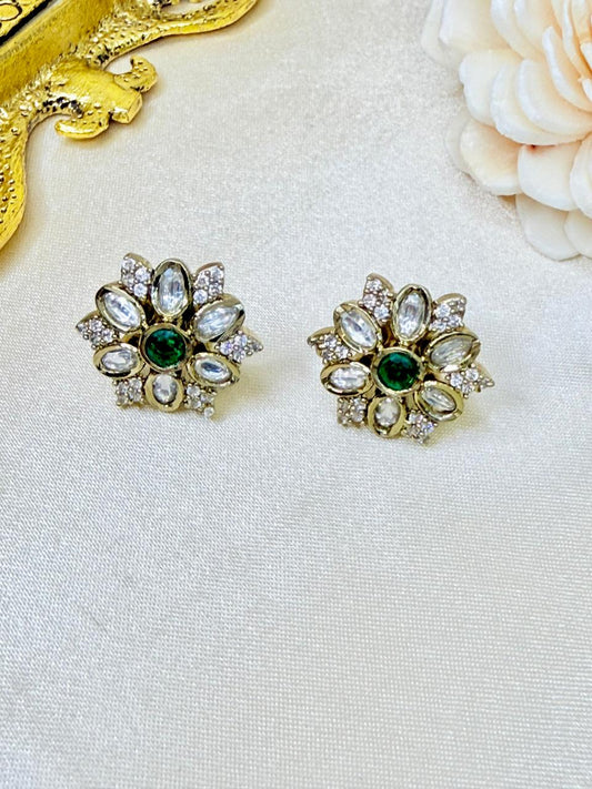 Vini stone studs - Green