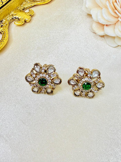 Mysha stone studs - Green