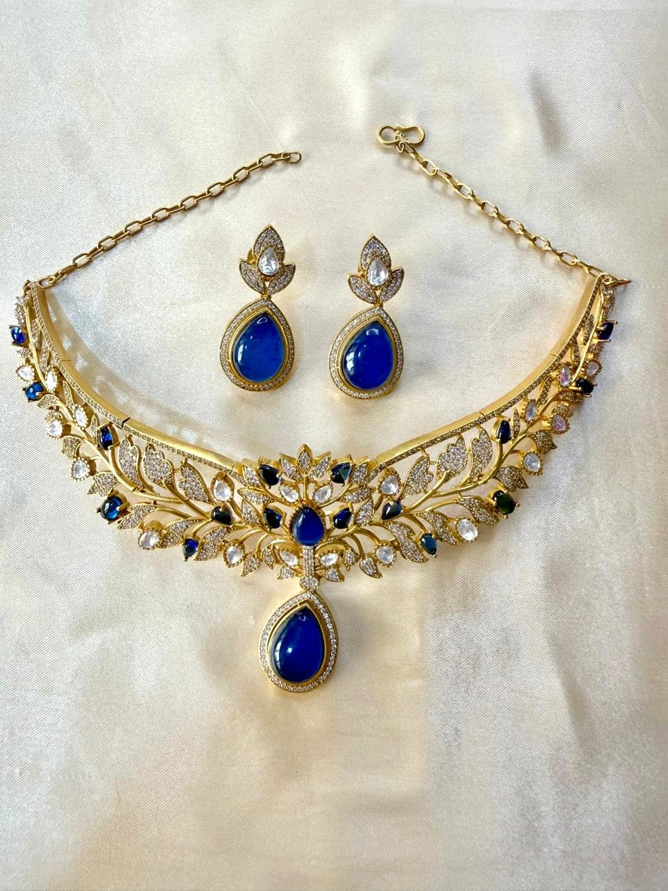 Pari necklace set - Blue