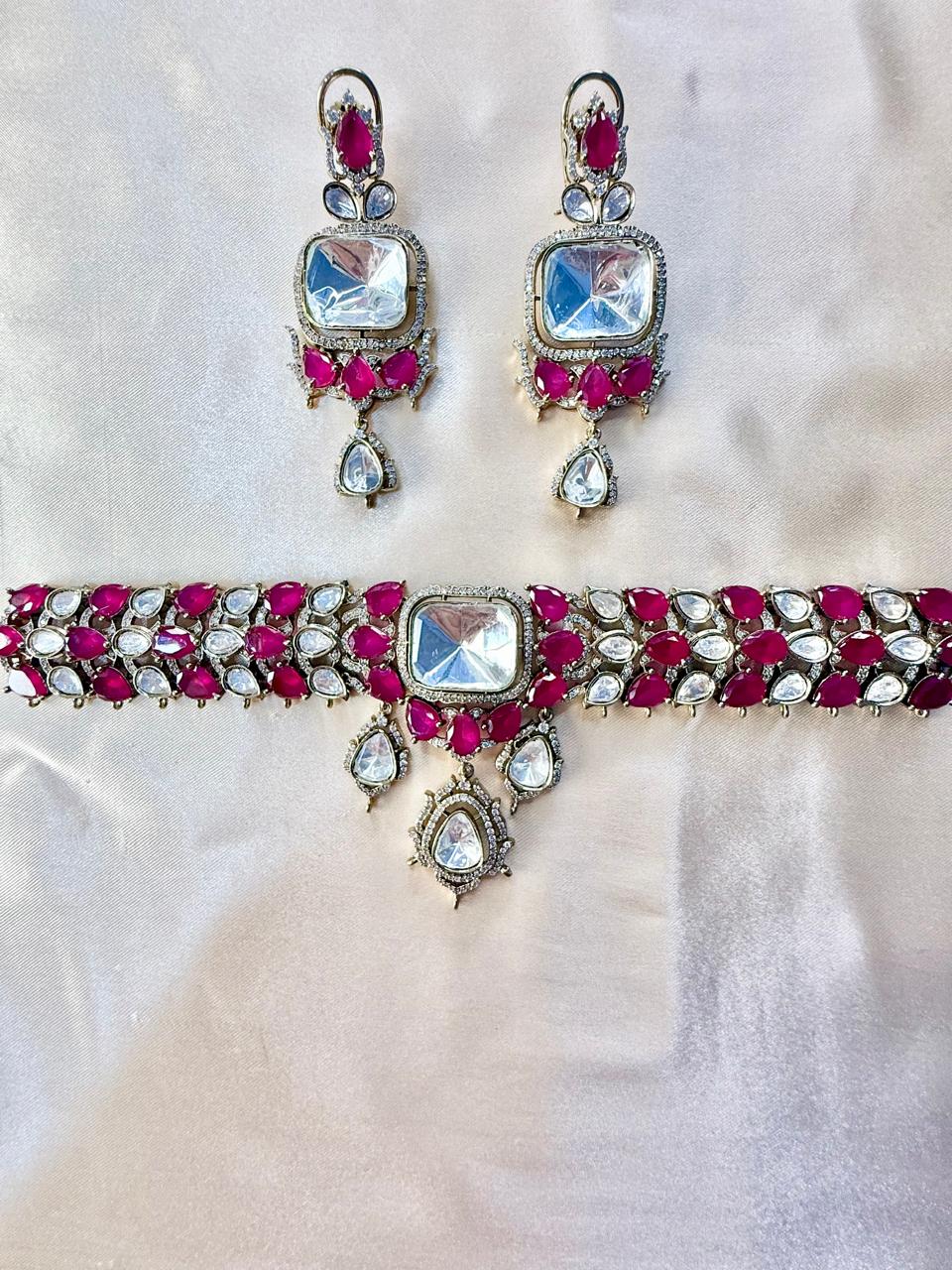 Sriti choker set - Ruby