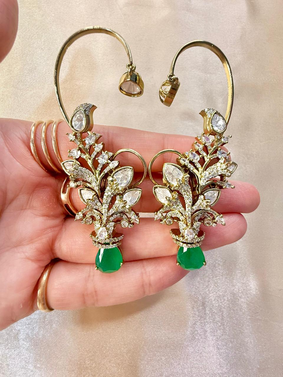 Avika earcuffs - Green
