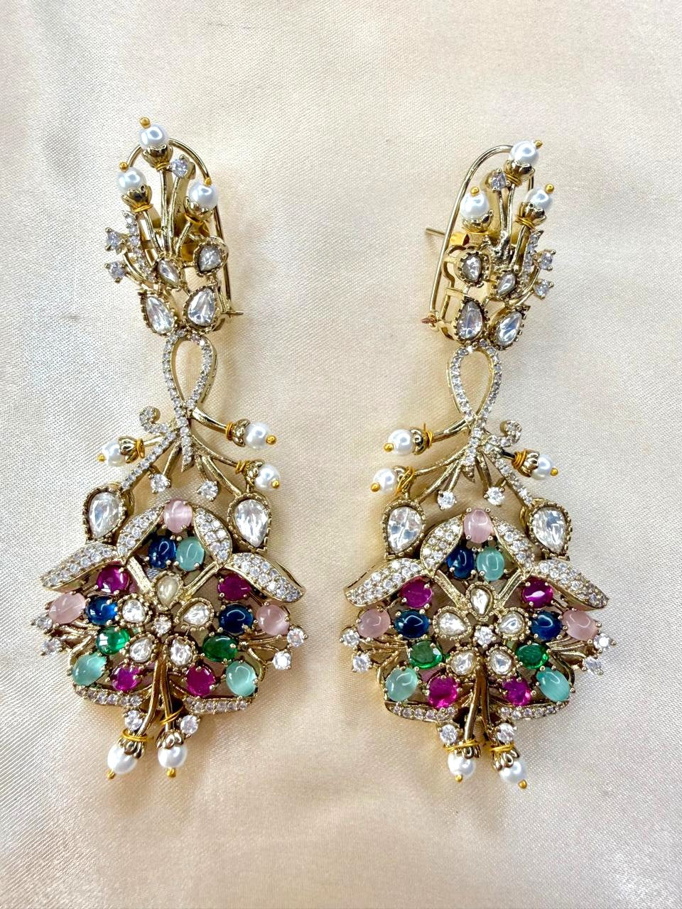 Mithila Stone danglers - Multicolor