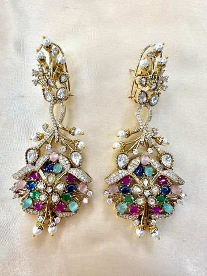 Mithila Stone danglers - Multicolor