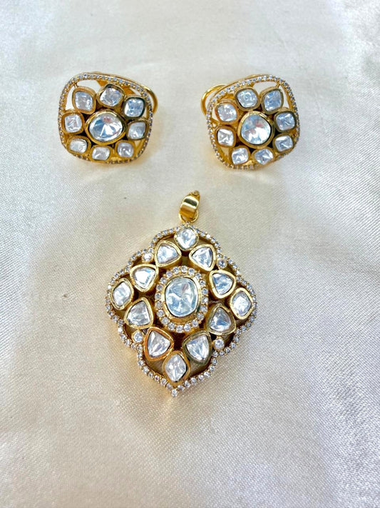 Swati pendant set - White