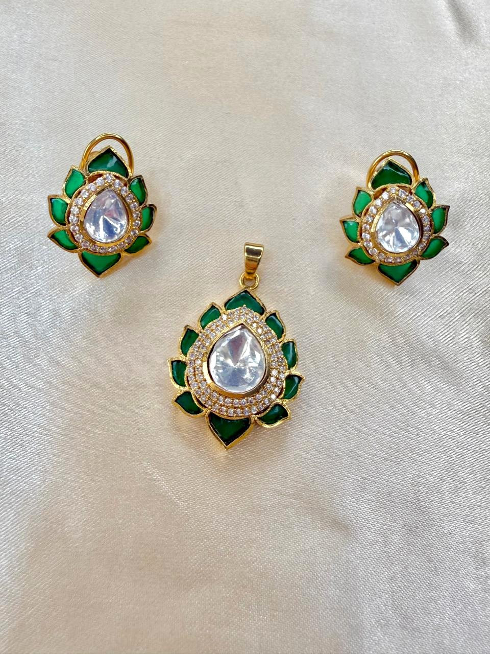 Bloom pendant set - Green