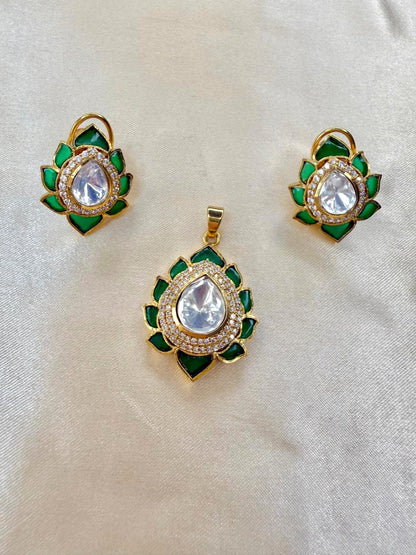 Bloom pendant set - Green