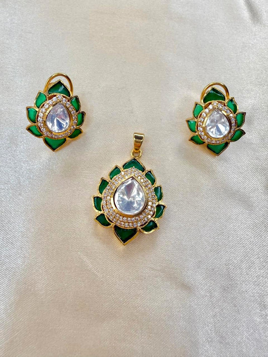 Bloom pendant set - Green