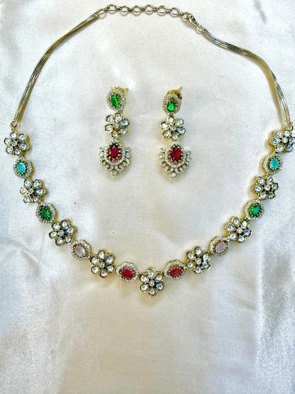 Bhumika necklace set - Multicolor