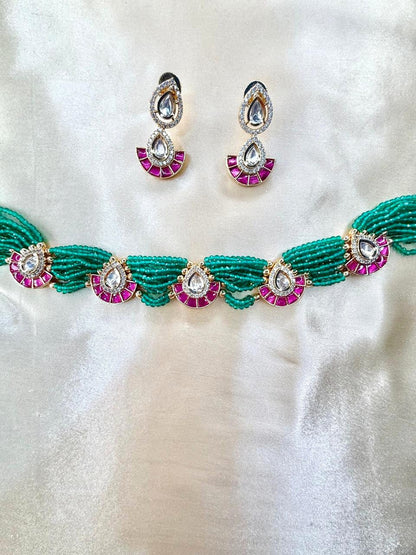 Surina choker set - Green
