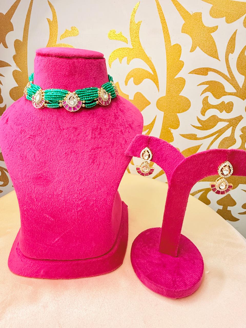 Surina choker set - Green